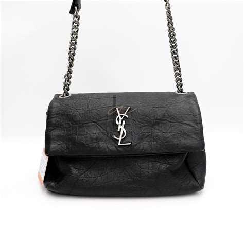 YSL West Hollywood Monogram Clutch with chain 